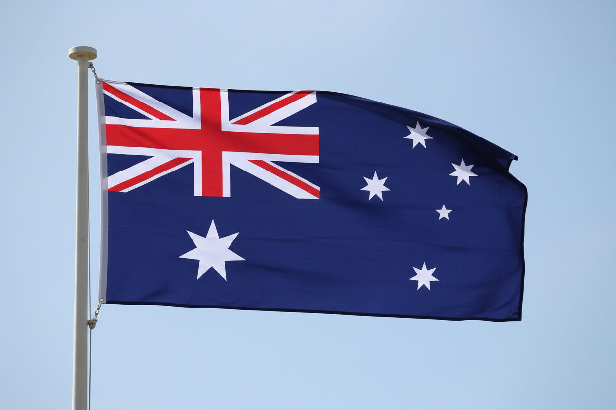 simple australia flag show no text